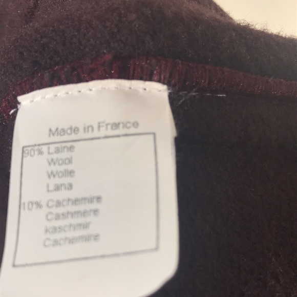 NEW MAN collection France size 6 unusual long jacket side button cranberry  NWT - Picture 7 of 8